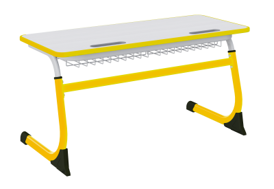 Парта SMARTY двухместная регулируемая по высоте (антивандальная) 3-5 г.р.